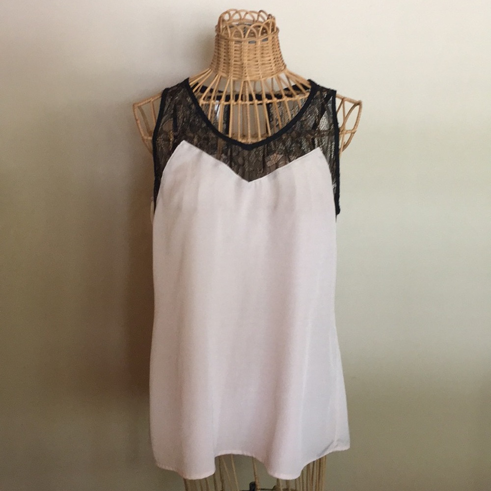 Blush Pink Chiffon Tank